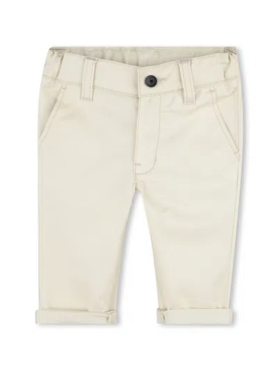 Bosswear Babies' Turn-up Chino Trousers In Neutrals