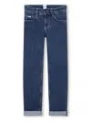 Bosswear Turn-up Hem Jeans In Blue