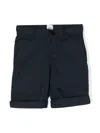 Bosswear Turn-up Stretch-cotton Shorts In Blue