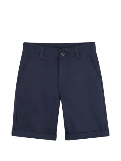 Bosswear Kids' Turn-up Cuff Shorts In Blue