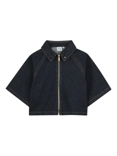 Bosswear Kids' Wide-sleeve Jacket In Black