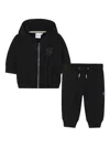 Bosswear Zip-front Hooded Tracksuit In Black