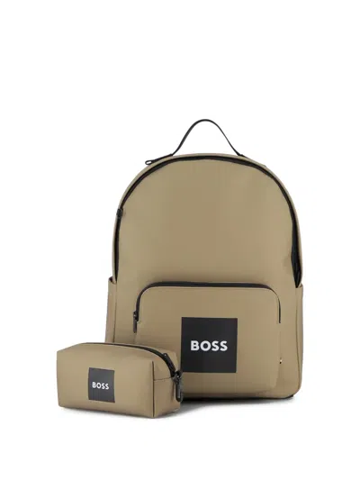 Bosswear Kids' Zip Pouch Backpack In Neutral