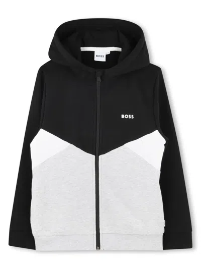 Bosswear Kids' Zip-up Hoodie In Black