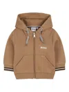 Bosswear Zip-up Hoodie In Brown