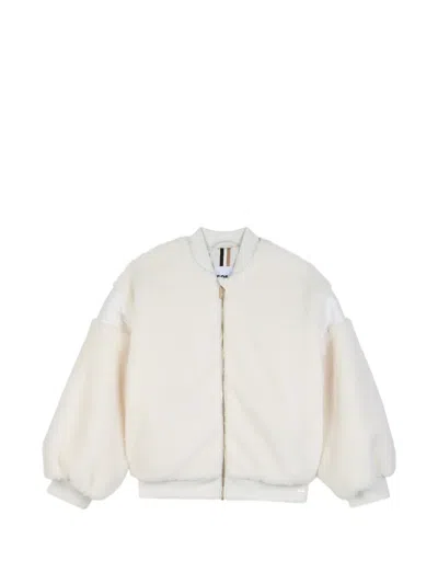 Bosswear Kids' Zip-up Bomber Jacket In Neutral