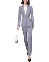 Bossy Chic 2pc Blazer & Pant Set In Grey