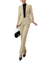 Bossy Chic 2pc Blazer & Pant Set In Yellow