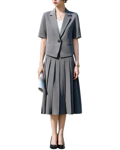 Bossy Chic 2pc Blazer & Skirt Set