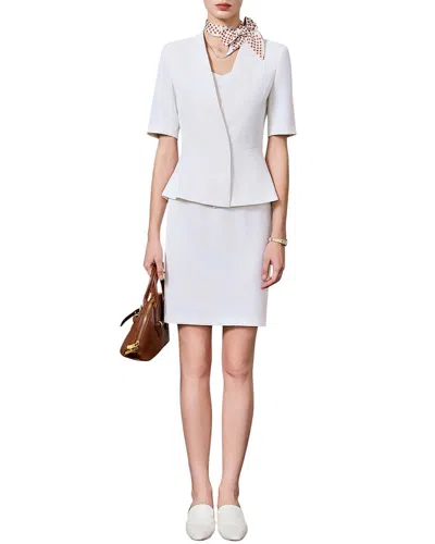 Bossy Chic 2pc Blazer & Skirt Set In White