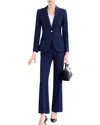 Bossy Chic Blazer & Pant Set In Blue