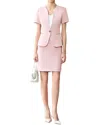 Bossy Chic 2pc Blazer & Skirt Set In Pink