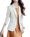 Bossy Chic Blazer In White