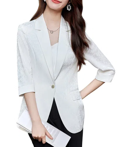 Bossy Chic Blazer In White