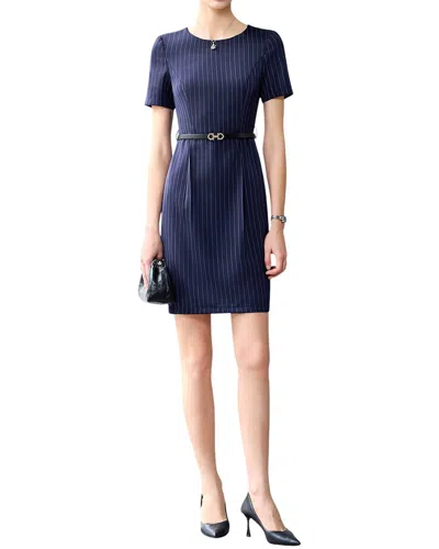 Bossy Chic Mini Dress In Blue