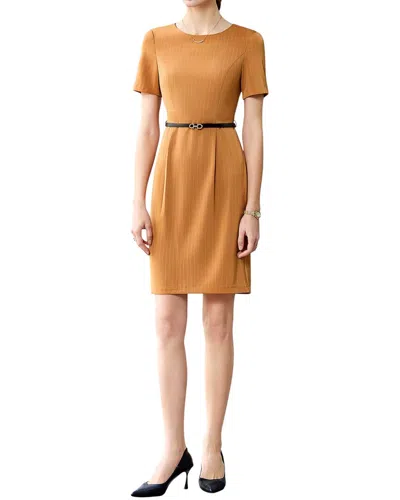 Bossy Chic Mini Dress In Brown