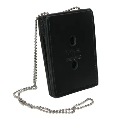 Boston Leather Leather Deluxe Id And Badge Holder Wallet In Black