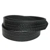 Boston Leather Men's Basketweave Mechanics Belt With Hook And Loop Closure In Black