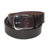 Boston Leather Men's Big & Tall Leather 1 1/2 Inch Bridle Belt In Brown