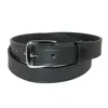 Boston Leather Men's Big & Tall Leather 1 1/4 Inch Sports Officials Belt In Black