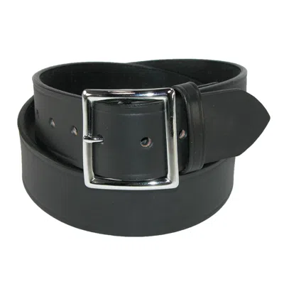 Boston Leather Men's Big & Tall Leather 1 5/8 Inch Garrison Belt In Black