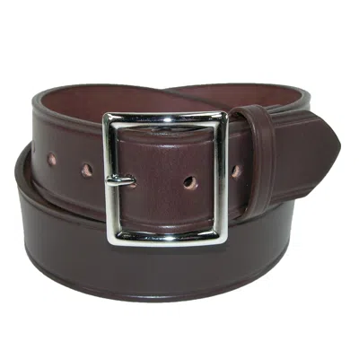 Boston Leather Men's Big & Tall Leather 1 5/8 Inch Garrison Belt In Brown
