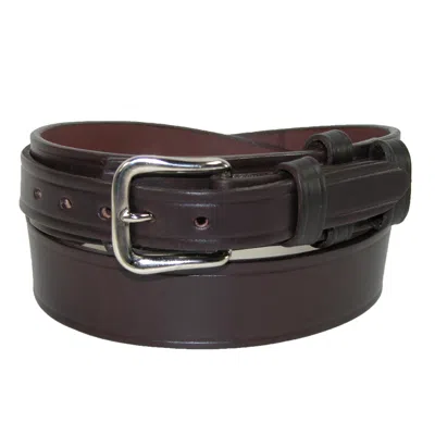 Boston Leather Men's Heavy Duty Leather Ranger Work Belt In Brown