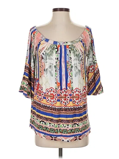Pre-owned Boston Proper 3/4 Sleeve Blouse In Ivory