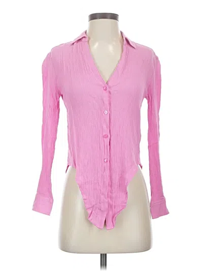 Pre-owned Boston Proper 3/4 Sleeve Blouse In Pink
