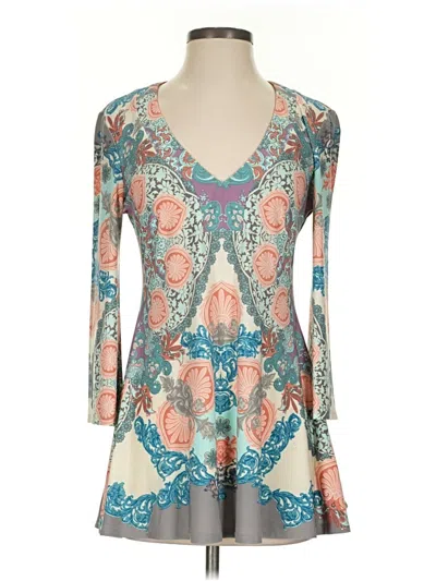 Pre-owned Boston Proper 3/4 Sleeve Blouse In Teal