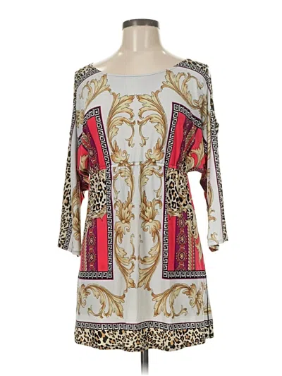 Pre-owned Boston Proper 3/4 Sleeve Blouse In White