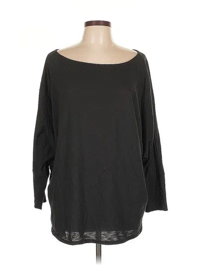 Pre-owned Boston Proper 3/4 Sleeve T-shirt In Black