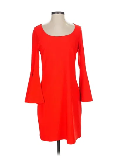 Pre-owned Boston Proper 3/4 Sleeve Top Red Boatneck Tops