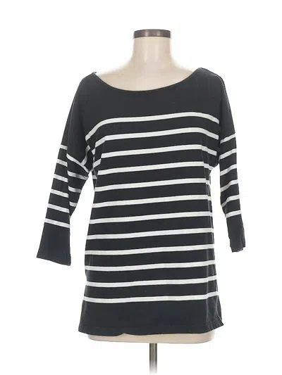 Pre-owned Boston Proper 3/4 Sleeve T-shirt In Black