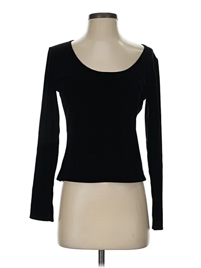 Pre-owned Boston Proper 3/4 Sleeve T-shirt In Black