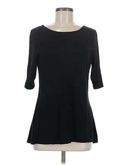 Pre-owned Boston Proper 3/4 Sleeve T-shirt In Black