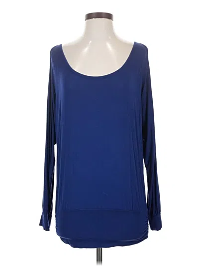 Pre-owned Boston Proper 3/4 Sleeve T-shirt In Blue