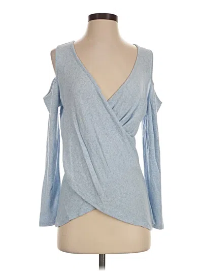 Pre-owned Boston Proper 3/4 Sleeve T-shirt In Blue