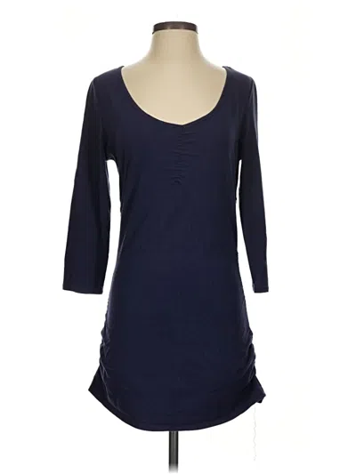 Pre-owned Boston Proper 3/4 Sleeve T-shirt In Blue
