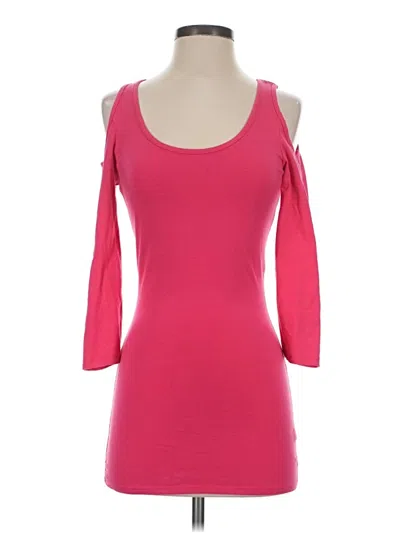 Pre-owned Boston Proper 3/4 Sleeve T-shirt In Pink