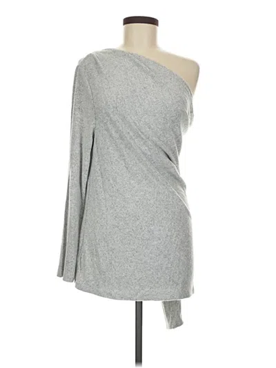 Pre-owned Boston Proper 3/4 Sleeve T-shirt In Silver