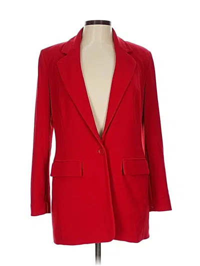 Pre-owned Boston Proper Blazer Jacket In Red