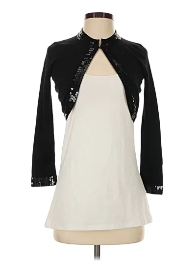 Pre-owned Boston Proper Cardigan Sweater In Black