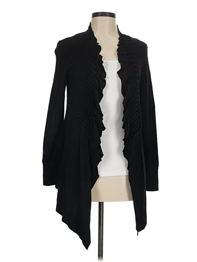 Pre-owned Boston Proper Cardigan Sweater In Black
