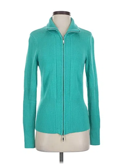 Pre-owned Boston Proper Cardigan Sweater In Blue