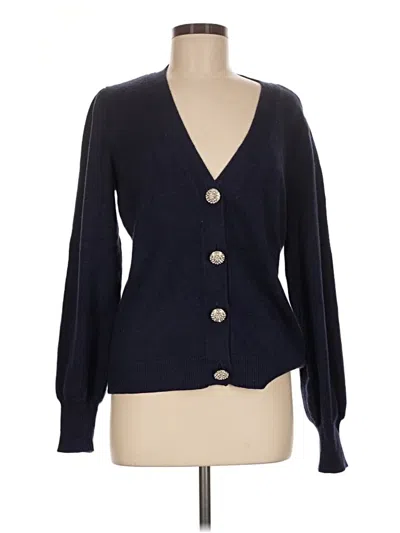 Pre-owned Boston Proper Cardigan Sweater In Blue