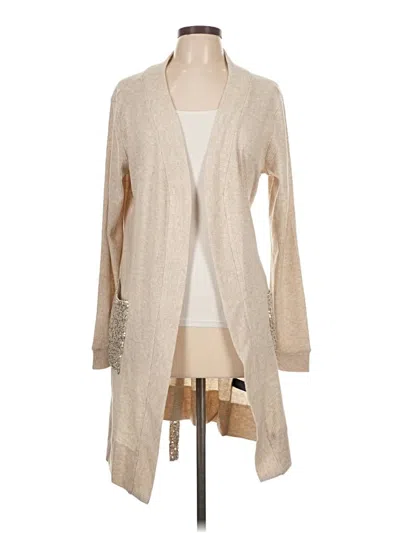 Pre-owned Boston Proper Cardigan Sweater In Brown