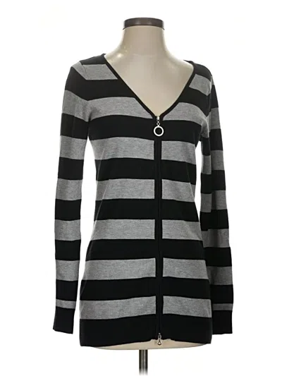 Pre-owned Boston Proper Cardigan Sweater In Gray