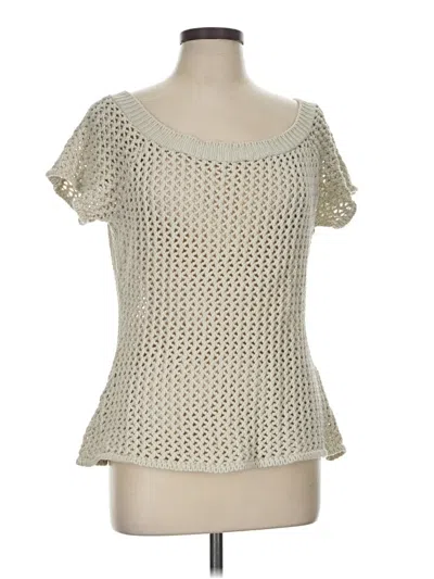 Pre-owned Boston Proper Cardigan Sweater In Ivory