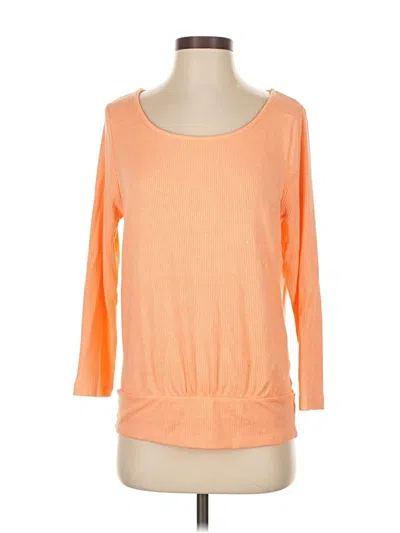 Pre-owned Boston Proper Cardigan Sweater In Orange